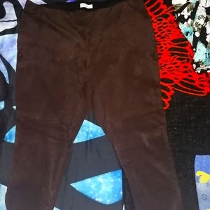 Suede Pants